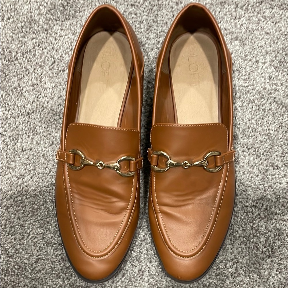 LOFT Horsebit Leather Loafer